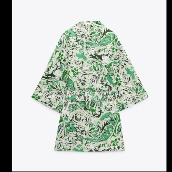 LINEN BLEND PRINTED KIMONO - Picture 8 of 9